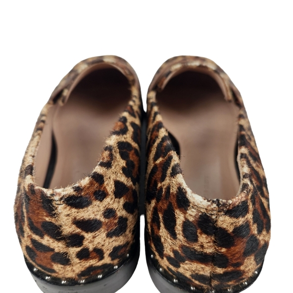 Something Navy Cheetah Leopard Calf Hair Leather Loafers Blogger Women's Size 7 - Picture 11 of 14